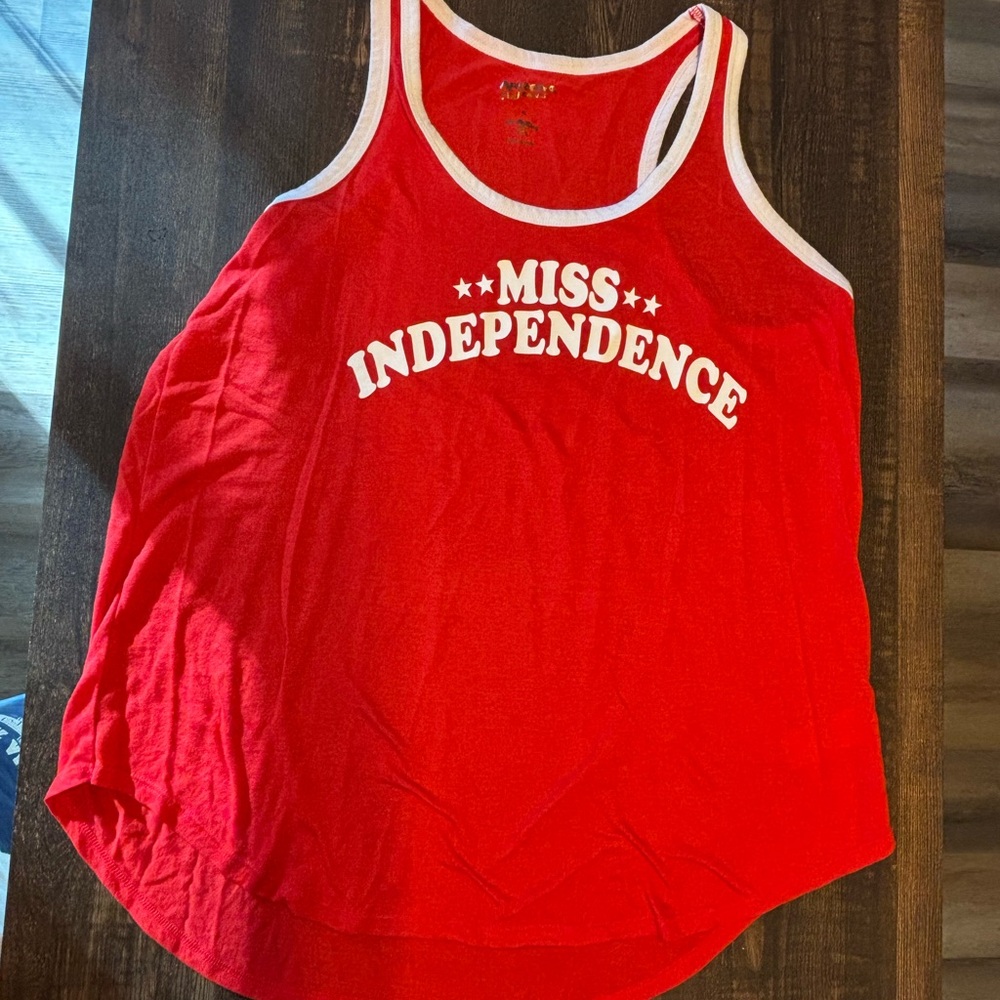 Arizona Jean Company Red Miss Independence Tank Top